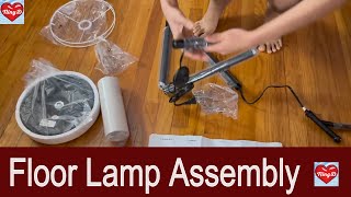 Floor Lamp Unboxing and Assembly  NingD [upl. by Trinl]