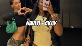 Nwayi  Ckay Sped up Tiktok audio [upl. by Goggin]