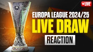 LIVE Europa League 202425 League Phase Draw  REACTION [upl. by Llenal447]