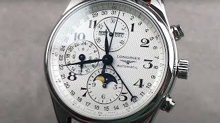 Longines Master Complete Calendar Chronograph L27734783 Longines Watch Review [upl. by Aettam]