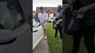 OMG 😱💫 New car gift Mr beast 😍  pizzadelivery challenge automobile prank ad iphone16promax [upl. by Town616]