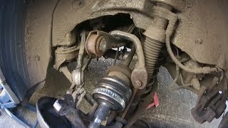 E Class Mercedes W210 ABS Speed Sensor Reluctor Ring Replacement without removing suspension [upl. by Eedoj]