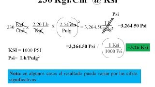 Convertir Kgf cm2 a Ksi [upl. by Eniksre]