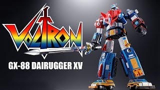 Voltron Dairugger GX88 Soul of Chogokin diecast robot Review [upl. by Chirlin]