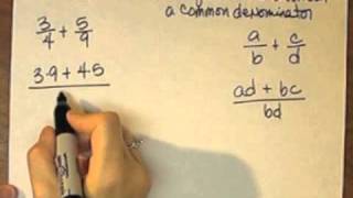 Adding Fractions Without Using a Common Denominator [upl. by Glennon]