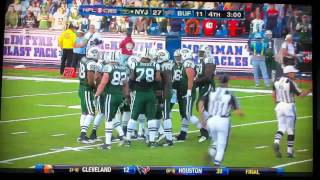 Mark Sanchez Flinches HD [upl. by Enymzaj]