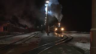 Weißeritztalbahn auf vorweihnachtlicher Abendfahrt [upl. by Attenov]