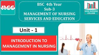 BSC  431  Introduction to Management in Nursing [upl. by Naujahs170]