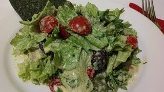 Hempseed Turmeric dressed Lettuce  Live Entrée [upl. by Lana696]