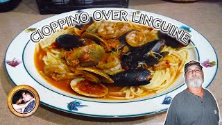 Cioppino Over Linguine seafood food foodie foodlover yummy yummyfood cooking cookingvideo [upl. by Katti924]