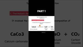 Types of chemical reaction 🤯decompositionreaction chemistry ytshorts [upl. by Enialem]