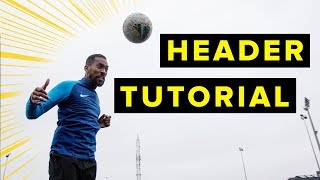 HOW TO HEAD LIKE CR7  Header tutorial  learn football skills [upl. by Partan]