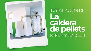 Instalación de caldera de pellets OkoFEN en vivienda unifamiliar de Cataluña [upl. by Irwinn]