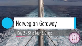 Norwegian Getaway Day 2  Ship Tour amp Bingo [upl. by Batchelor]