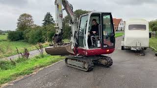 Takeuchi TB 230 minigraver  Kapow online Auctions [upl. by Solis]