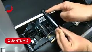 Evolis Quantum 2  Install the ribbon [upl. by Murton]