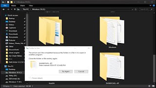 Easily Remove Stubborn Folders Quick method with CMD  Delete Windows install temp folder [upl. by Ynnor]