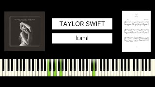 Taylor Swift  loml BEST PIANO TUTORIAL amp COVER [upl. by Yarb]