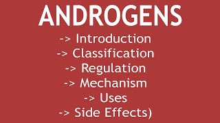 Androgens Introduction Classification Regulation Mechanism Uses amp Side Effects [upl. by Acilejna]