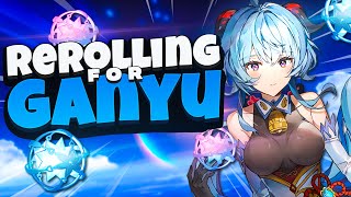 Rerolling for Ganyu  Genshin Impact 30 [upl. by Alletnahs89]