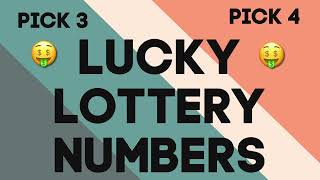 🤑Lucky Lottery NumbersPick 3Pick 4Week Ending August 19 Good for All States [upl. by Watkin]