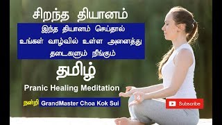 16 min Aura Cleansing Pranic Healing Meditation  தடைகளை விலக செய்யும் தியானம்  Meditation in Tamil [upl. by Uuge]