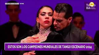 SEBASTIÁN MARTINEZ Y AYELEN MORANDO  CAMPEONES MUNDIALES DE TANGO ESCENARIO 2024 [upl. by Cioban]