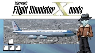 Flight Simulator X Plane Spotlight  Boeing 707VC137 [upl. by Nyrac]