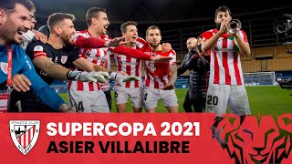 🎺 Asier Villalibre  Celebración Supercopa 2021  FC Barcelona 23 Athletic Club [upl. by Leseil901]