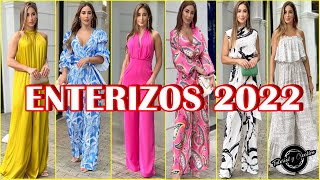 ENTERIZOS DE MODA y TENDENCIA 2022  ENTERIZOS LARGOS Y CORTOS CÓMODOS ELEGANTES Y FRESCOS 🥰 [upl. by Ilat936]