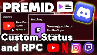 Premid Discord  Dynamic Discord Status [upl. by Haleelahk]