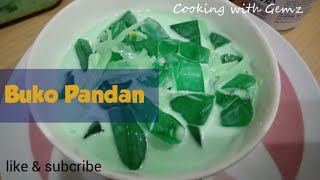 Buko Pandan  Cooking with Gemz [upl. by Neelsaj381]