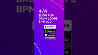 44 SLOW POP DRUM LOOPS BPM 1001 [upl. by Lusty]