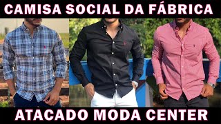 CAMISA SOCIAL MASCULINA MODA CENTER SANTA CRUZ DO CAPIBARIBE [upl. by Balduin497]