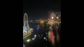 Address Beach resort JBR Dubai Fireworks show in Bluewaters [upl. by Raveaux869]