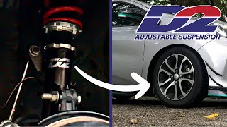 Myvi G3—D2 ADJUSTABLE SUSPENSION INSTALLATION BM Sub [upl. by Metcalf]