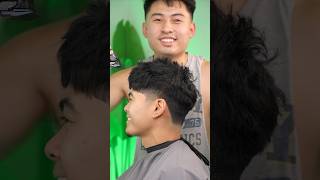 Blowout taper tutorial 💪💯 haircuttutorials barber haircut fadecut [upl. by Jacobina]