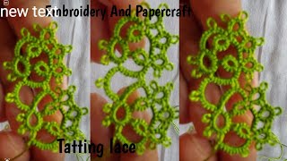 Tatting lace design tutorial for beginnersThe art of lace makingBeautiful lace making 419 [upl. by Larrej489]