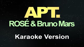 ROSÉ amp Bruno Mars  APT Karaoke [upl. by Arel]