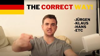 How to pronounce German Names [upl. by Ecirtal16]