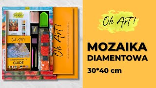 Mozaika Diamentowa Oh Art 30x40 cm [upl. by Haukom]