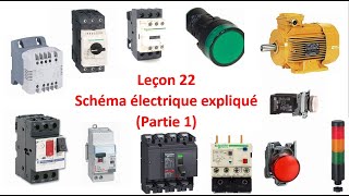 Leçon 22  Comment lire un schéma électrique industriel  Partie 1 [upl. by Neilson]