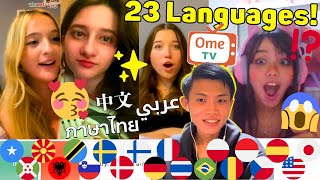 Polyglot Guy Makes Everyone SMILE by Speaking Their Mother Tongue  Omegle [upl. by Donelson]