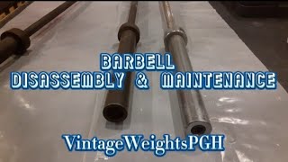 How to Disassemble a Barbell with End Bolt  How to Clean a Chrome Barbell  Regular Bar Maintenance [upl. by Vadim]