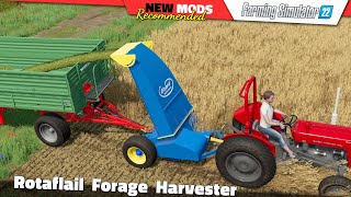 FS22  Rotaflail Forage Harvester  Farming Simulator 22 New Mods Review 2K60 [upl. by Genovera]