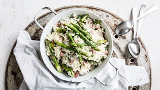 Risotto mit grünem Spargel I FOODBOOM [upl. by Peskoff]