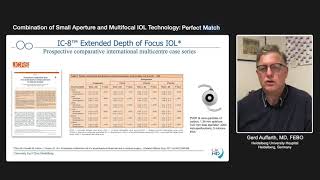 Combination of Small Aperture and Multifocal IOL Technology Perfect Match  Gerd Auffarth MD [upl. by Cofsky556]