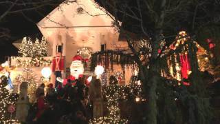 Dyker Heights Christmas Lights  Spata house amp Polizzotto house [upl. by Naamann]