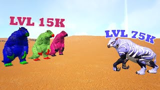 3 Megatheriums Lvl 15K VS Chalico Lvl 75K  Shorts [upl. by Je]