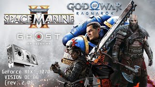 FPS Test  Gigabyte RTX 3070 Vision OC 8GB vs GhostofThusimaWarhammer40KSM 2GodofWarRagnarök [upl. by Glasgo]